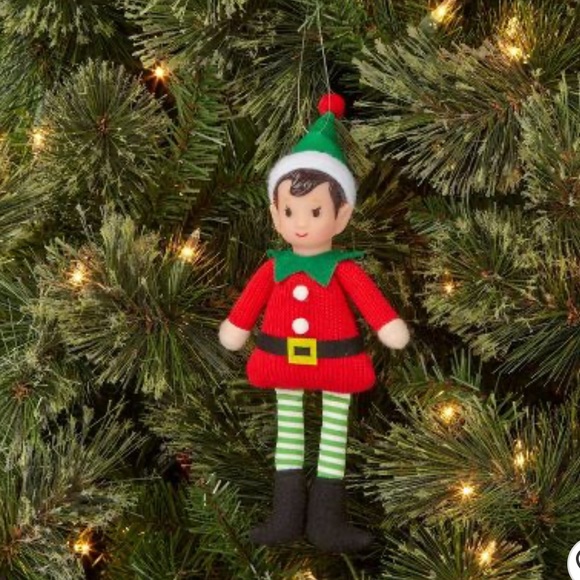 Target Wondershop Boy Elf Ornament 8” inch Plush Fabric Christmas - Picture 2 of 2